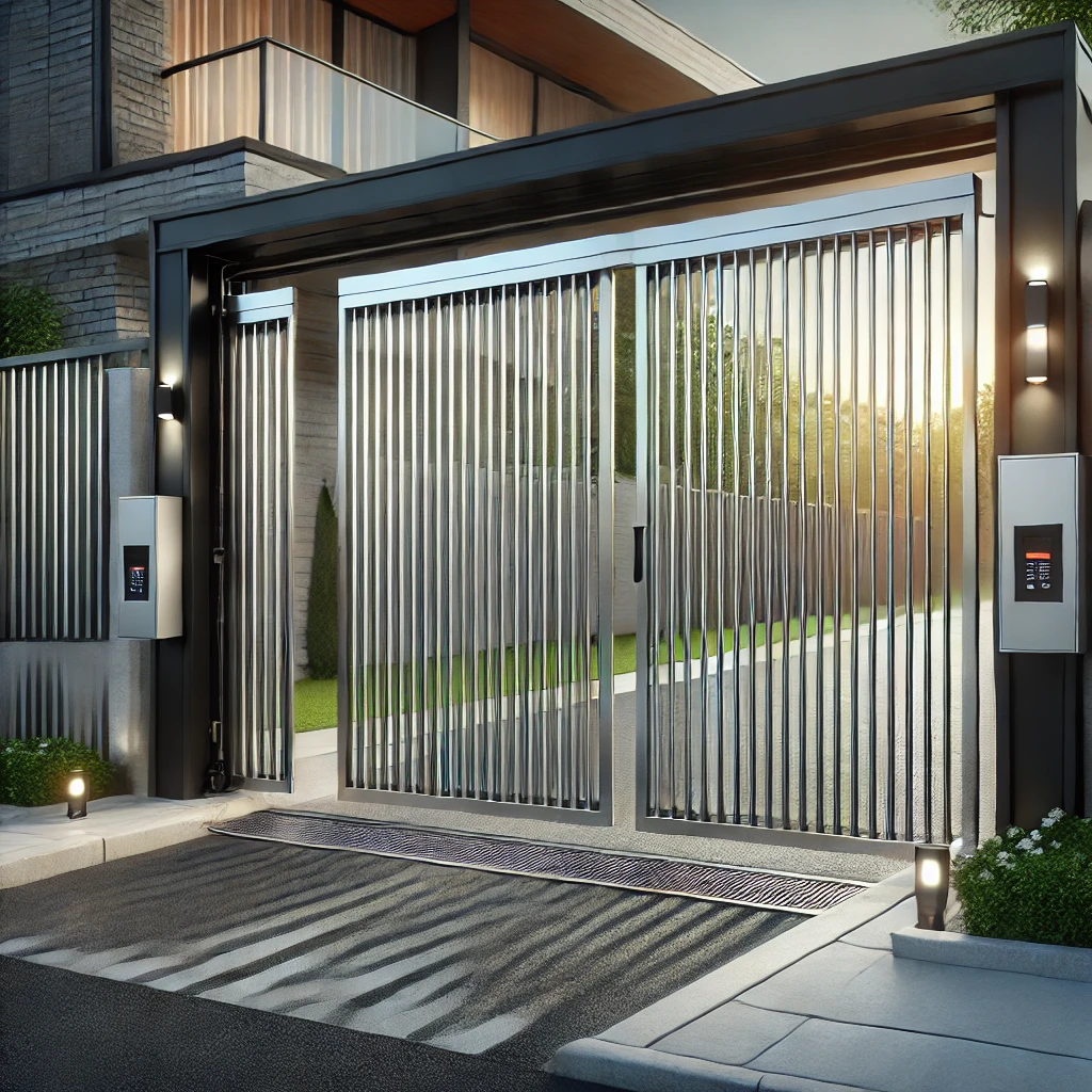 modern automatic sliding gate - how to program automatic gate opener