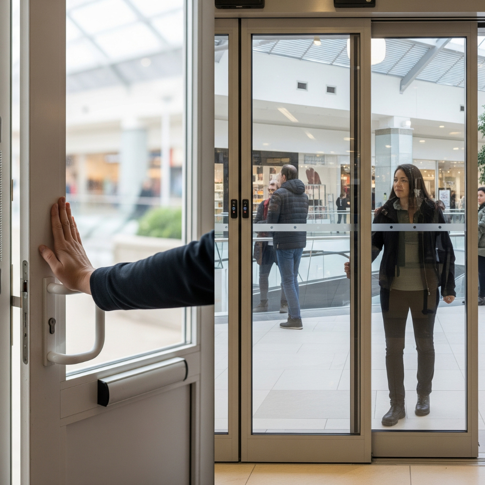 Power Assisted vs Automatic Doors