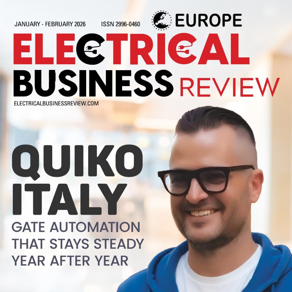 Luca Borinato, Head of Sales at Quiko Italy, Cover Story Electrical Business Review Europe January 2026